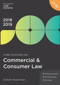 Stephenson |  Core Statutes on Commercial & Consumer Law 2018-19 | Buch |  Sack Fachmedien