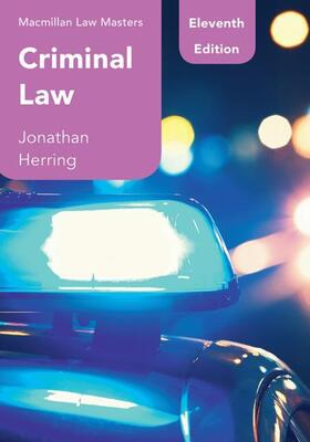 Herring | CRIMINAL LAW 2019/E 11/E | Buch | 978-1-352-00533-2 | sack.de