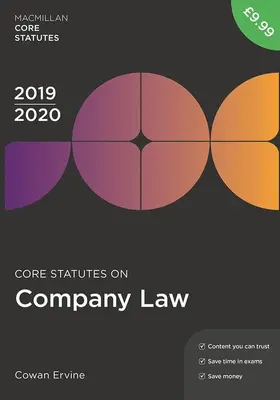 Ervine |  CORE STATUTES ON COMPANY LAW 2 | Buch |  Sack Fachmedien