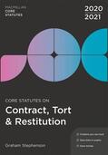 Stephenson |  Core Statutes on Contract, Tort & Restitution 2020-21 | Buch |  Sack Fachmedien