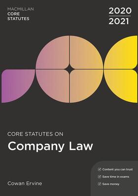 Ervine |  CORE STATUTES ON COMPANY LAW 2 | Buch |  Sack Fachmedien