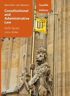 Syrett / Alder |  Constitutional and Administrative Law | Buch |  Sack Fachmedien