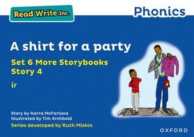 McFarlane | Read Write Inc. Phonics: A shirt for a party (Blue Set 6A Storybook 4) | Buch | 978-1-382-01346-8 | sack.de