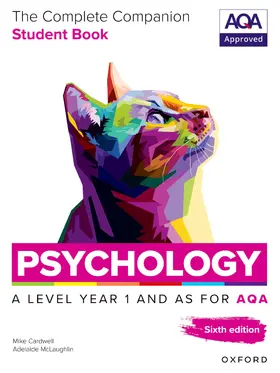 Cardwell / McLaughlin |  A Level Psychology: The Complete Companions for AQA Psychology A Level: Year 1 and AS Student Book, 6th Edition | Buch |  Sack Fachmedien