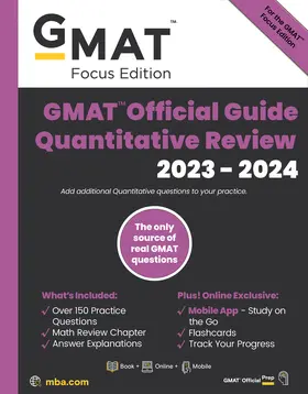 GMAC (Graduate Management Admission Council) |  GMAT Official Guide Quantitative Review 2023-2024, Focus Edition | Buch |  Sack Fachmedien