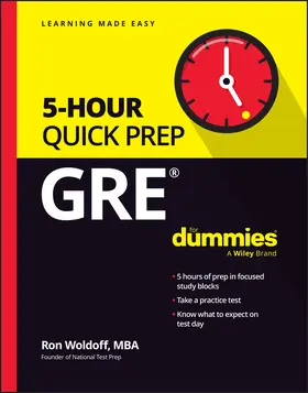 Woldoff |  GRE 5-Hour Quick Prep for Dummies | Buch |  Sack Fachmedien