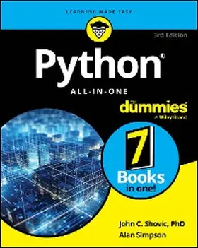 Shovic / Simpson |  Python All-in-One For Dummies | eBook | Sack Fachmedien