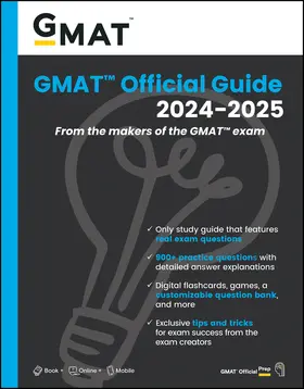 GMAC (Graduate Management Admission Council) |  GMAT Official Guide 2024-2025: Book + Online Question Bank | Buch |  Sack Fachmedien