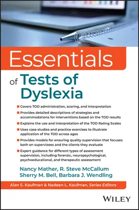 Mather / McCallum / Wendling |  Essentials of the Tests of Dyslexia ? | Buch |  Sack Fachmedien