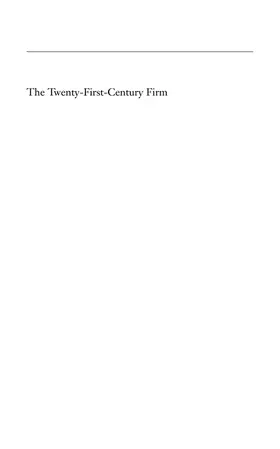 DiMaggio |  The Twenty-First-Century Firm | eBook | Sack Fachmedien