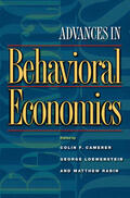Camerer / Loewenstein / Rabin |  Advances in Behavioral Economics | eBook | Sack Fachmedien