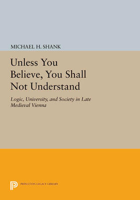 Shank | Unless You Believe, You Shall Not Understand | E-Book | sack.de