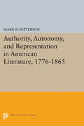 Patterson |  Authority, Autonomy, and Representation in American Literature, 1776-1865 | eBook | Sack Fachmedien