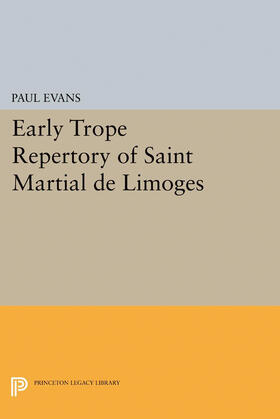 Evans | Early Trope Repertory of Saint Martial de Limoges | E-Book | sack.de