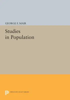Mair |  Studies in Population | eBook | Sack Fachmedien