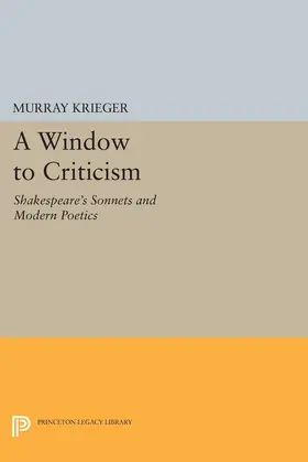 Krieger |  Window to Criticism | eBook | Sack Fachmedien