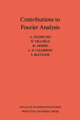 Zygmund / Transue |  Contributions to Fourier Analysis | eBook | Sack Fachmedien