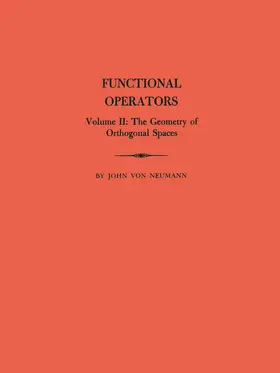 von Neumann |  Functional Operators, Volume 2 | eBook | Sack Fachmedien