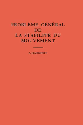 Liapounoff |  Probleme General de la Stabilite du Mouvement | eBook | Sack Fachmedien