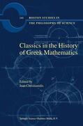 Christianidis |  Classics in the History of Greek Mathematics | Buch |  Sack Fachmedien