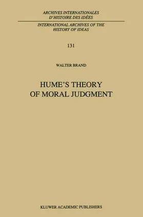 Brand |  Hume's Theory of Moral Judgment | Buch |  Sack Fachmedien