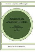 Egli / von Heusinger |  Reference and Anaphoric Relations | Buch |  Sack Fachmedien
