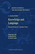 Cohen / Logue |  Knowledge and Language | Buch |  Sack Fachmedien