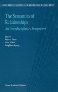 Green / Bean |  The Semantics of Relationships | Buch |  Sack Fachmedien
