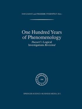 Stjernfelt / Zahavi | One Hundred Years of Phenomenology | Buch | 978-1-4020-0700-2 | sack.de