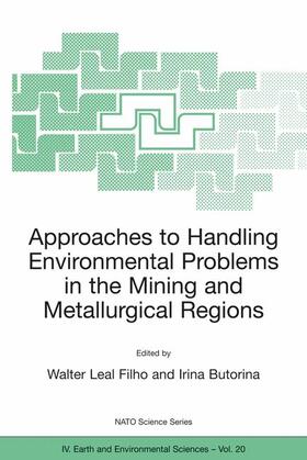 Butorina / Leal Filho |  Approaches to Handling Environmental Problems in the Mining and Metallurgical Regions | Buch |  Sack Fachmedien
