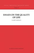 Michalos |  Essays on the Quality of Life | Buch |  Sack Fachmedien