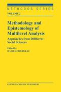 Courgeau |  Methodology and Epistemology of Multilevel Analysis | Buch |  Sack Fachmedien