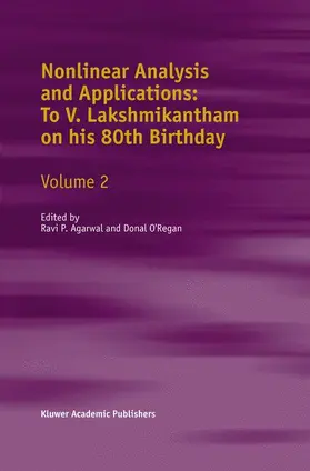 Agarwal / O'Regan |  Nonlinear Analysis and Applications | Buch |  Sack Fachmedien