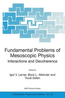 Lerner / Gefen / Altshuler |  Fundamental Problems of Mesoscopic Physics | Buch |  Sack Fachmedien