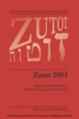 Berger / Brocke / Zwiep |  Zutot 2003 | eBook | Sack Fachmedien