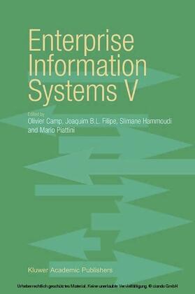 Camp / Filipe / Hammoudi |  Enterprise Information Systems V | eBook | Sack Fachmedien