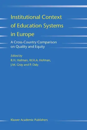 Hofman / Gray / Daly | Institutional Context of Education Systems in Europe | E-Book | www.sack.de