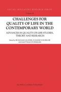 Glatzer / Stoffregen / Below |  Challenges for Quality of Life in the Contemporary World | Buch |  Sack Fachmedien