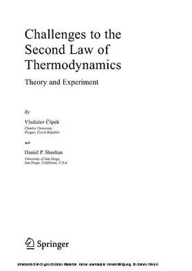 Capek / Sheehan | Challenges to The Second Law of Thermodynamics | E-Book | www.sack.de