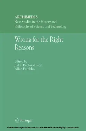 Buchwald / Franklin | Wrong for the Right Reasons | E-Book | sack.de