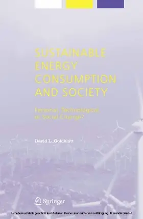 Goldblatt | Sustainable Energy Consumption and Society | E-Book | sack.de