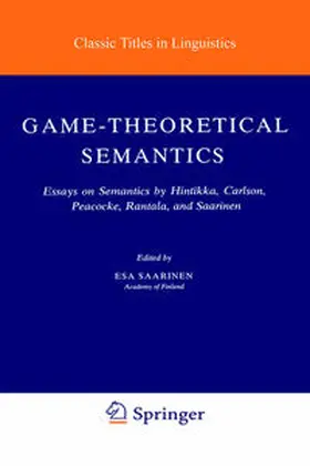Saarinen |  Game-Theoretical Semantics | Buch |  Sack Fachmedien