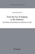 Rojszczak / Wolenski |  From the Act of Judging to the Sentence | Buch |  Sack Fachmedien