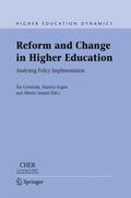 Gornitzka / Amaral / Kogan |  Reform and Change in Higher Education | Buch |  Sack Fachmedien
