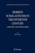 Zonta |  Hebrew Scholasticism in the Fifteenth Century | Buch |  Sack Fachmedien