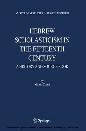 Zonta |  Hebrew Scholasticism in the Fifteenth Century | eBook | Sack Fachmedien