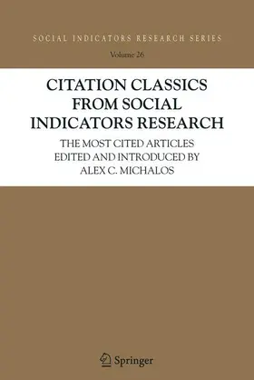 Michalos |  Citation Classics from Social Indicators Research | Buch |  Sack Fachmedien