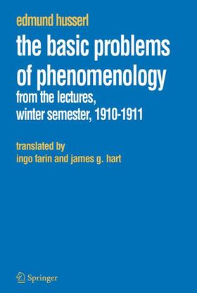 Husserl |  The Basic Problems of Phenomenology | Buch |  Sack Fachmedien