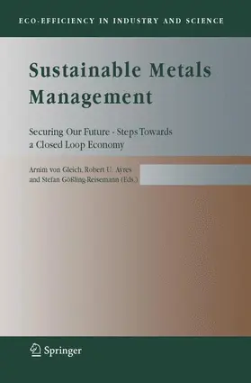 Gleich / Ayres / Gößling-Reisemann |  Sustainable Metals Management | Buch |  Sack Fachmedien