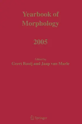 Booij / Marle |  Yearbook of Morphology 2005 | eBook | Sack Fachmedien